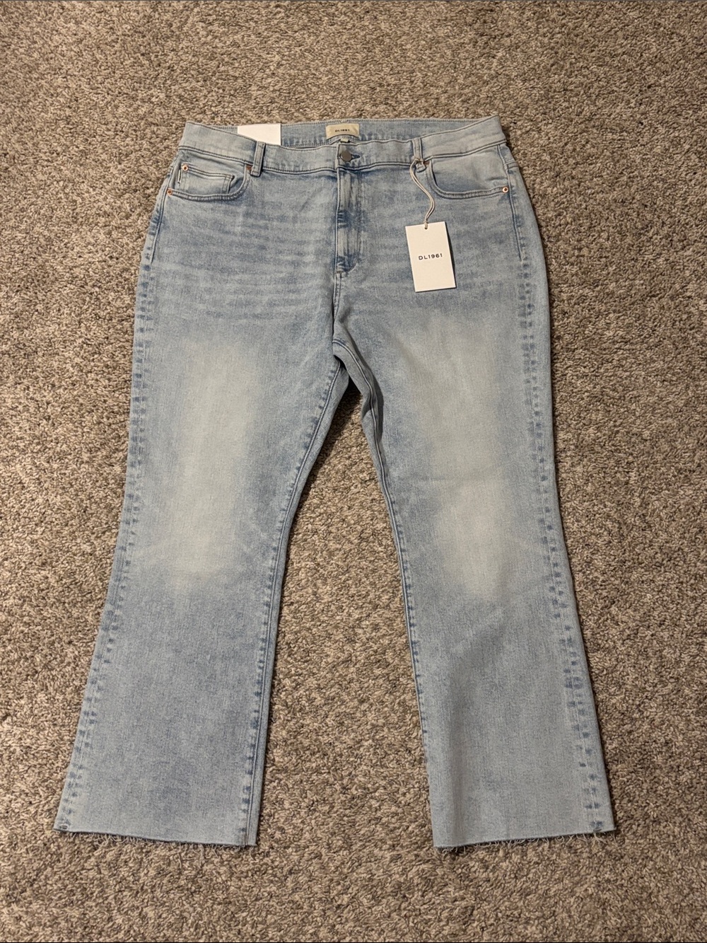 NWT DL1961 Bridget Boot High Rise Instasculpt Crop in Positano 34 - Picture 3 of 13
